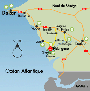 Sine saloum map